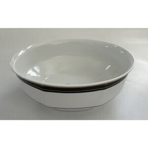 Christopher Stuart Gold Black Dress Y0009 8 1/4" Vegetable Pasta Serving Bowl